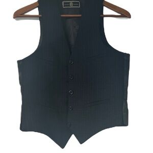 Reinhold Clothier Men' 36 M Black gray checker Vest Dapper Night out Costume fun